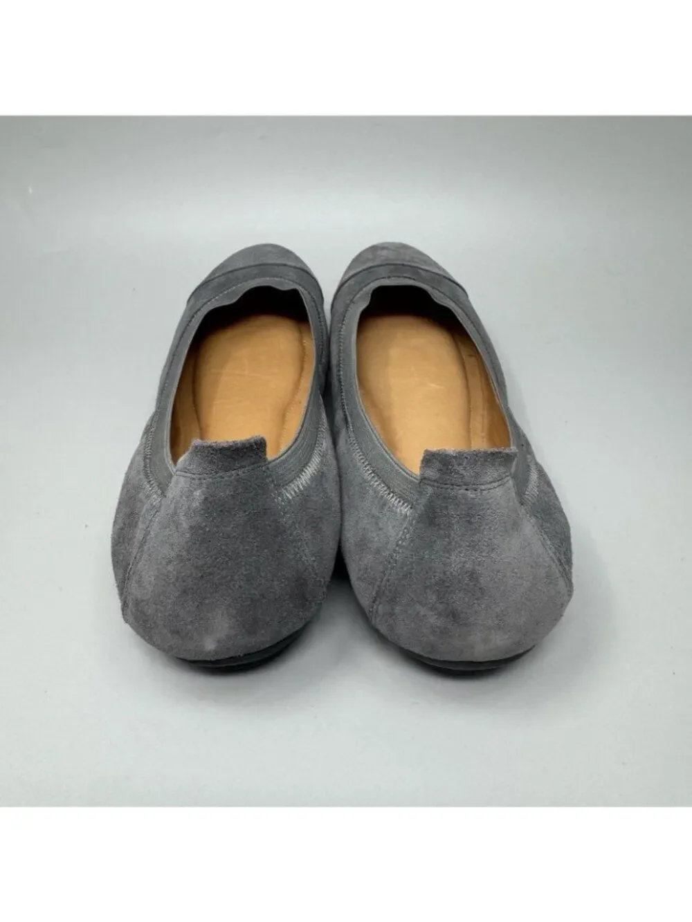 Josef Seibel Womens Pippa Gray Leather Suede Padded Comfort Flats Size 10 US